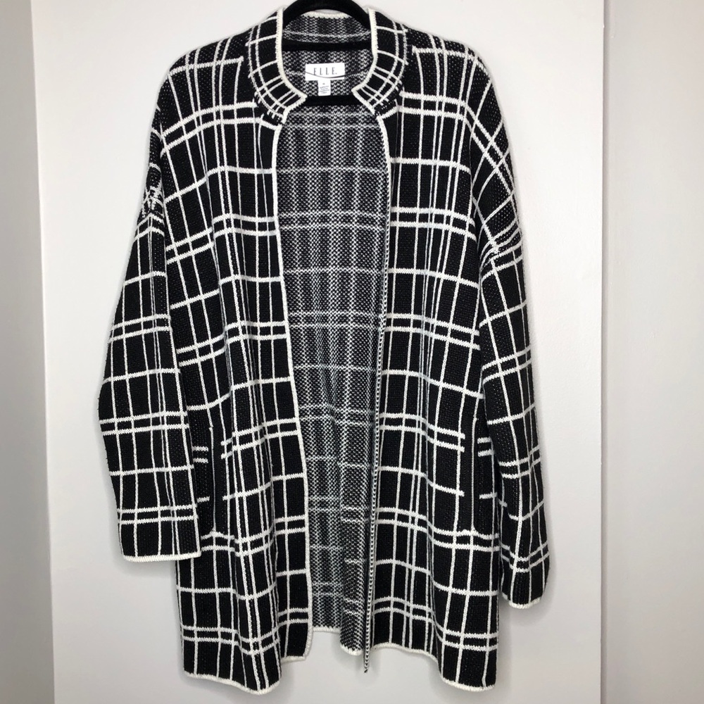 ✨ LAST CHANCE ✨ ELLE Plaid Cardigan Sweater | XL